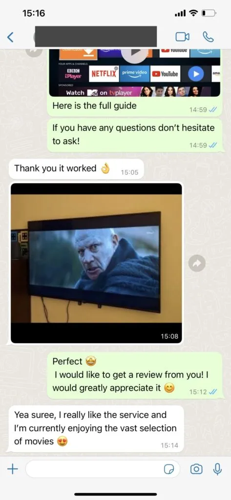 WhatsApp kundaktiveringsskärmbild 1